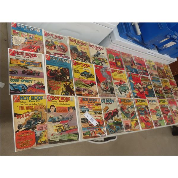 30 Hot Rod and Racing Cars Comic Books, 10¢–12¢
