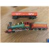 Image 6 : HO Gauge Train Cars Including Cabooses, Passenger Cars, Cargo, Engine, and Transformer