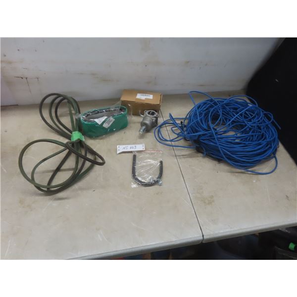 New Mower Air Cleaner and Carburetor, 4 Belts, and Cat 6 Ethernet Wire