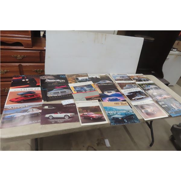 124 Vintage Auto Dealership Sales Brochures From the 1980s - Dodge, Olds, Pontiac, Ford +