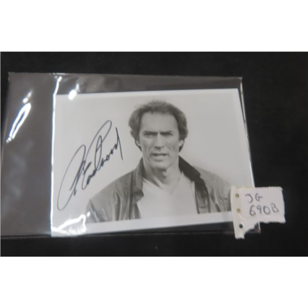 Clint Eastwood Autographed 5" x 7" Photo