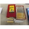 Image 6 : 3-Piece Carving Set, Hopkinson Cutlass, 8-Piece Knife Set With Original Box, Steak Knives, Wilton F