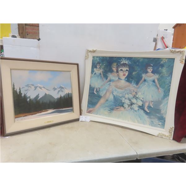 2 Framed Paintings