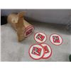 Image 7 : 7-Up Cardboard Coasters, Ritz Soup Bowls, Photo Frame, 2 Rickards Glasses, Beer Mug, Coke Glass