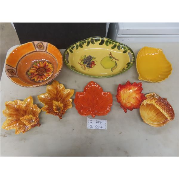 8 Serving Pottery Dishes