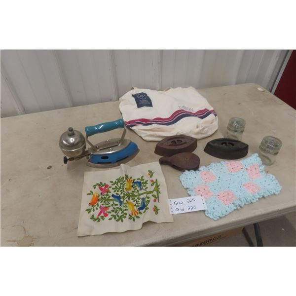 Coleman Gas Iron Set, Insulators Embroidery Plus