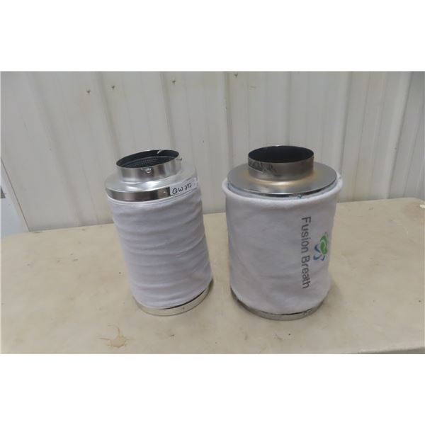 2 Fusion Breath 6" Filters, 1 New and 1 Used