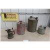 Image 1 : 3 Gas Cans and Blow Torch
