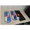 Image 1 : Red Bull Branded Bar Counter Mat, Tip Mat, and 2 Signs, 7" x 20"