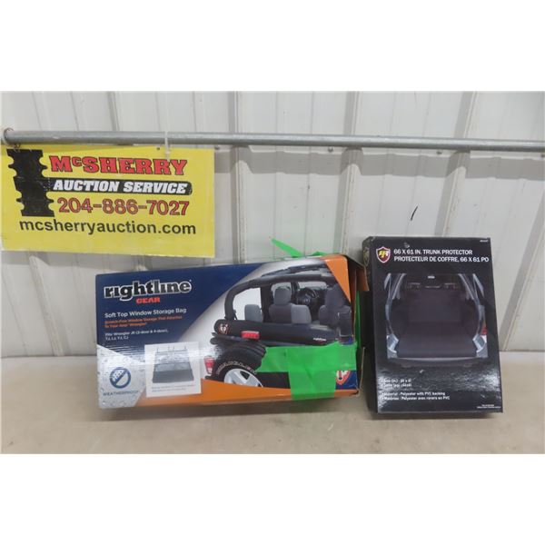 HR Trunk Protector 60" x 61" With Soft Top Window Storage Bag