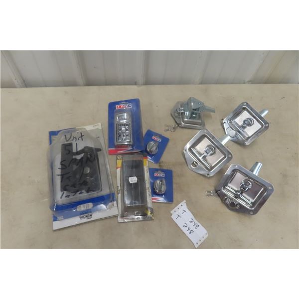 4 Locking Latches for Transport, Tailgate Handle, Plugs, Vents, Snubs