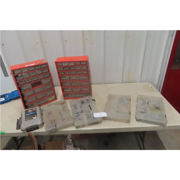 Small Hardware Organizer, About Half Full With Screws, Nuts, Washers