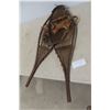 Image 1 : Vintage Snowshoes With Strapping, Measures 37" x 11", Original Pom-Poms