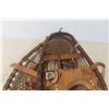 Image 2 : Vintage Snowshoes With Strapping, Measures 37" x 11", Original Pom-Poms