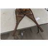 Image 4 : Vintage Snowshoes With Strapping, Measures 37" x 11", Original Pom-Poms