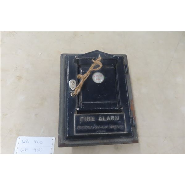 Vintage Northern Electric Alarm Box With 2 Keys for Master Box and Motor Mechanism