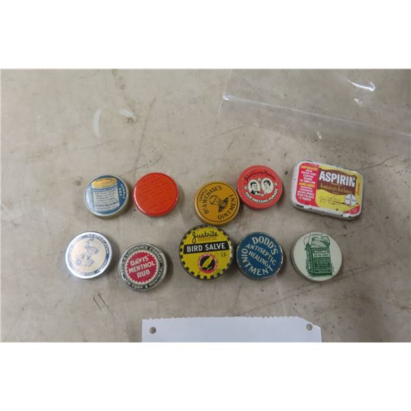 10 Vintage Drug Store Tins