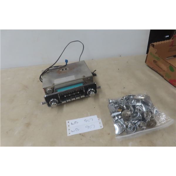 Vintage Auto Sapphire Radio w/ Chrome Knobs