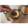 Image 5 : Vintage Pair Stained Glass Matching Hanging Light Fixtures