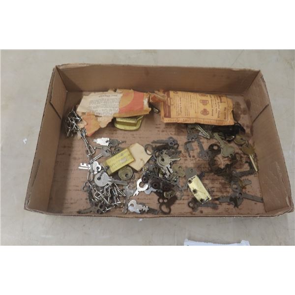 Over 70 Vintage Cabinet & Lock Keys