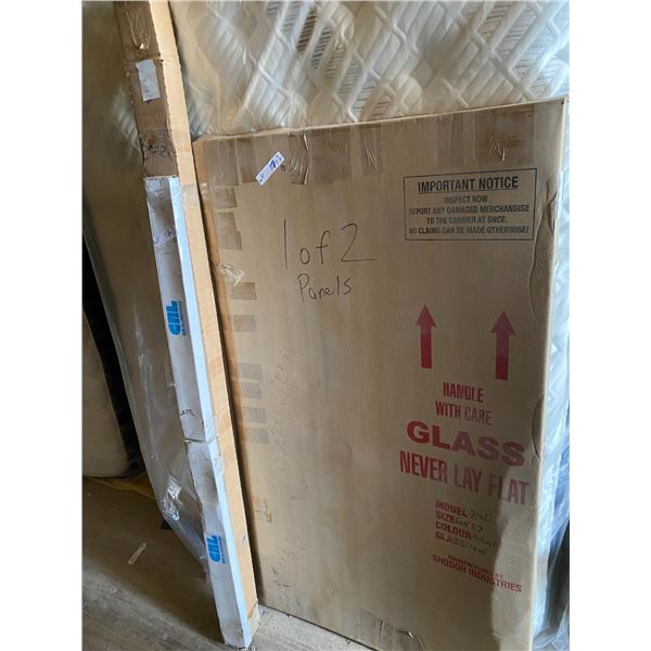 Shodor Industries Shower Door Kit, Model 340D, Silver, 60" x 57"
