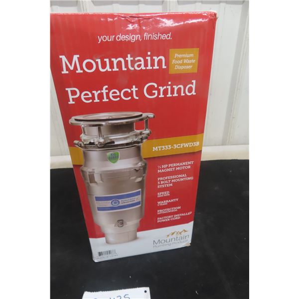 New Mountain Perfect Grind Food Waste Disposer, Model MT333-3CFDB
