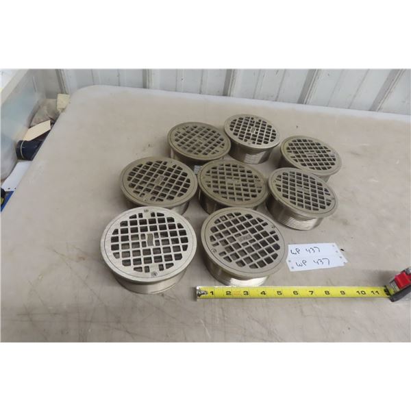 Floor Drain Covers, Qty 8