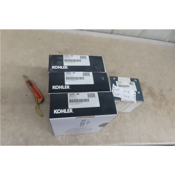 New Kohler Towel Rings, Qty 4, Two Styles