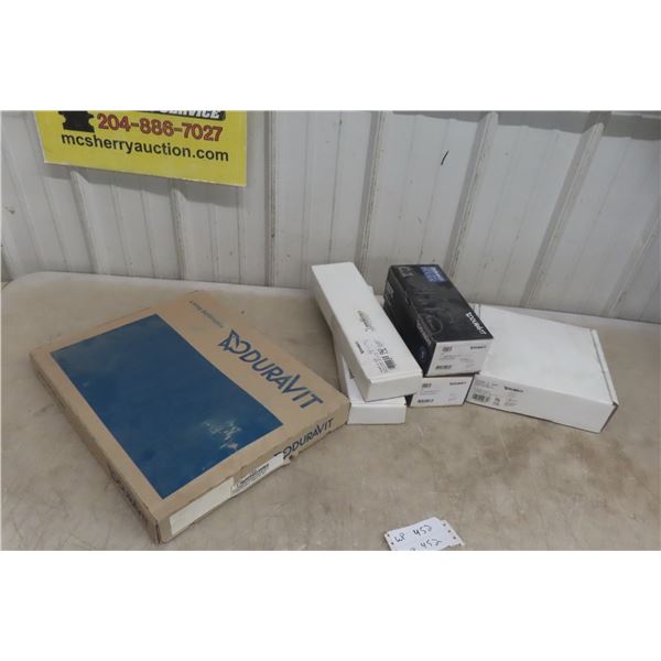 Duravit Bath Spouts, Shower Arms, Shower Head, and Seat Cover New!