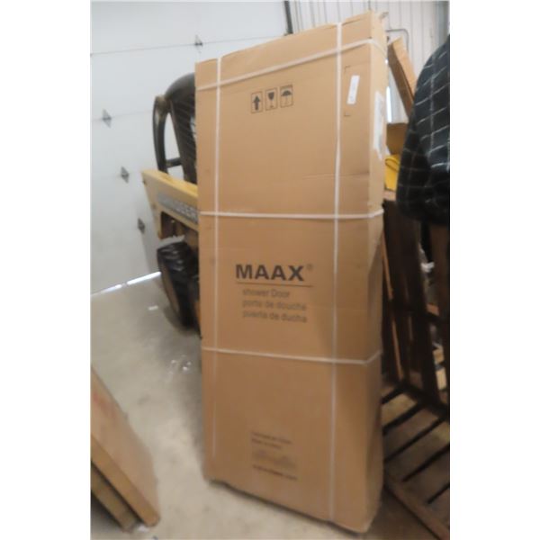 MAAX Shower Door Kit, Tulay Round Slider in Chrome, New Product, Warehouse Cleanup