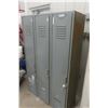 Image 3 : Metal 3 Compartment Locker 72" x 44 1/2" x 18"