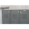 Image 4 : Metal 3 Compartment Locker 72" x 44 1/2" x 18"