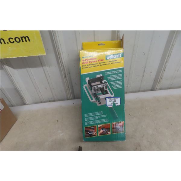 New 4 Position Drill Press Vice, Hand Tools, Wrench, and More