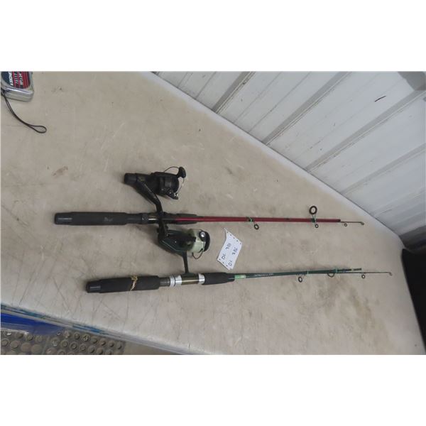2 Fishing Rods With Reels