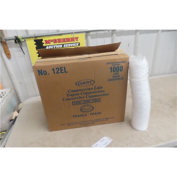 1,000 Dart Cappuccino Lids