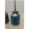 Image 2 : 2 International Oil Squirt Cans With Nicholson Sheffield Diamond Wrench And Stoneware
