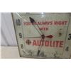 Image 2 : Autolite Vintage Light-Up Clock, 15" x 15"