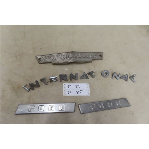 McCormick And International Chrome Emblem