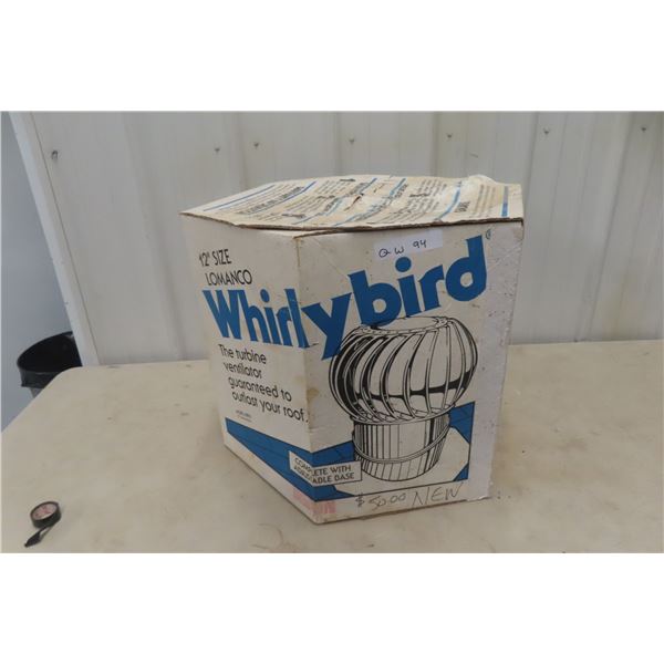 NOS Whirlybird Roof Vent, 12"