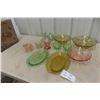 Image 1 : Depression Glass Assortment Including Bowls And Cups