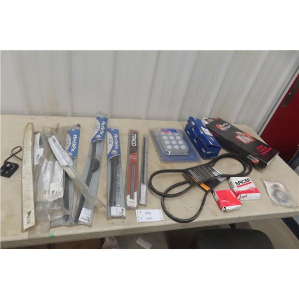 Wiper Blades, Fan Belt, Blower Motor