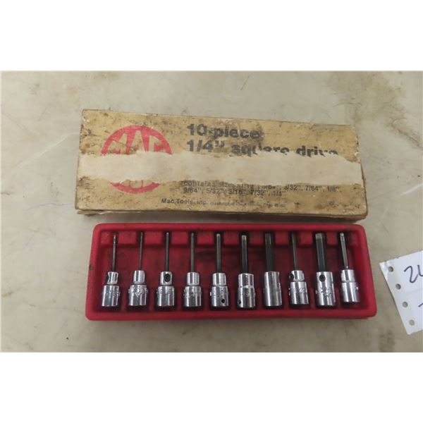 10-Piece MAC Tools 1/4" Square Drive Set