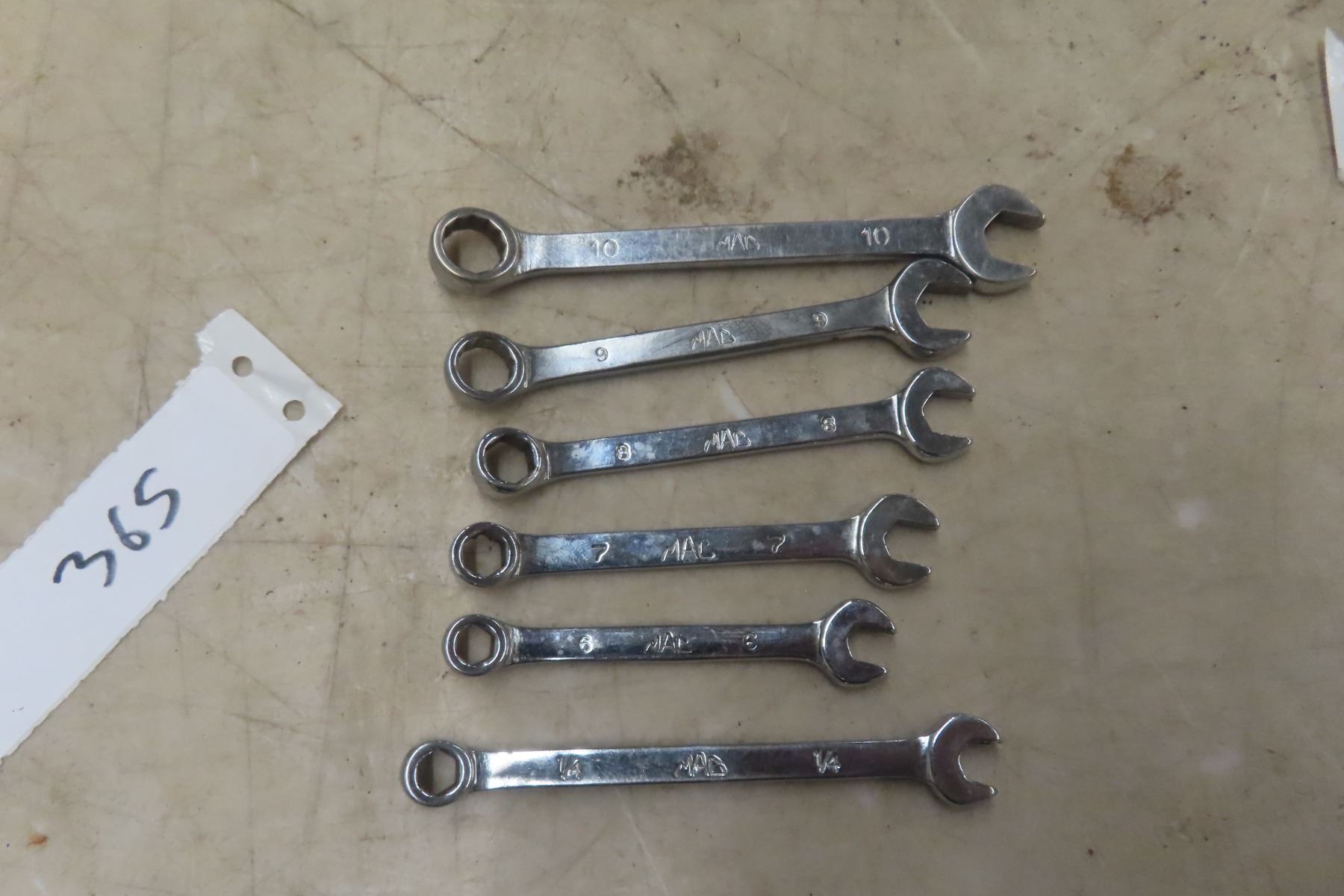 6-Piece MAC Precision Wrench Set, 6 mm To 7 mm - McSherry Auction ...