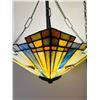 Image 2 : Three Light Art Glass Pendant Lamp