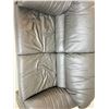 Image 4 : Lugano Grey Faux Leather Loveseat