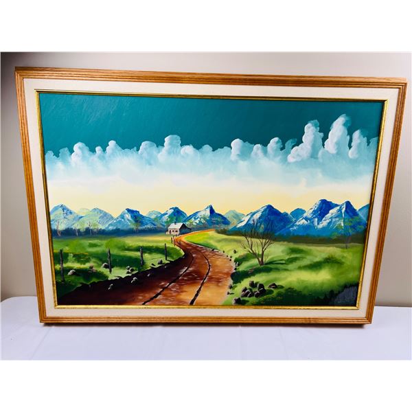 Mountainscape Painting by White