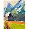 Image 5 : Mountainscape Painting by White