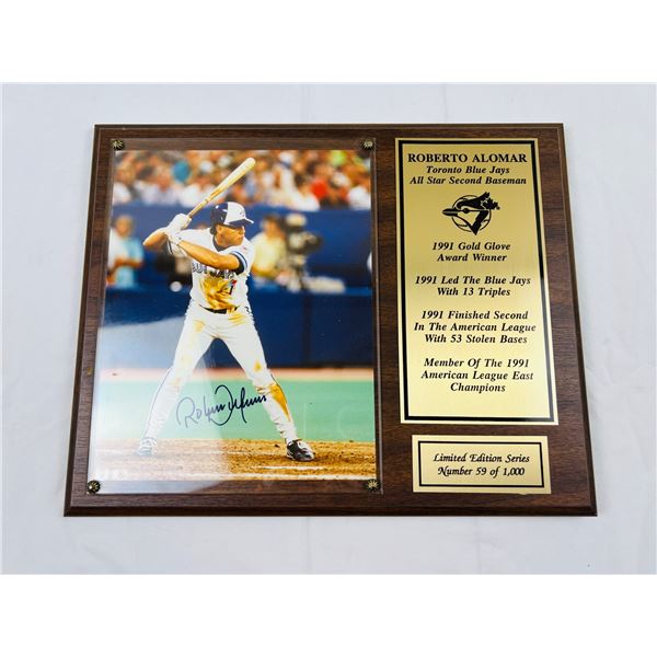 Limited Edition Series Roberto Alomar Plaque