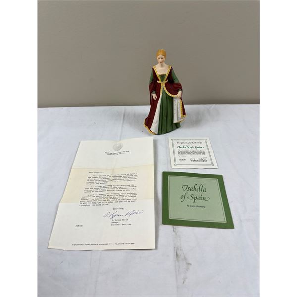 Franklin Porcelain "Isabella of Spain"