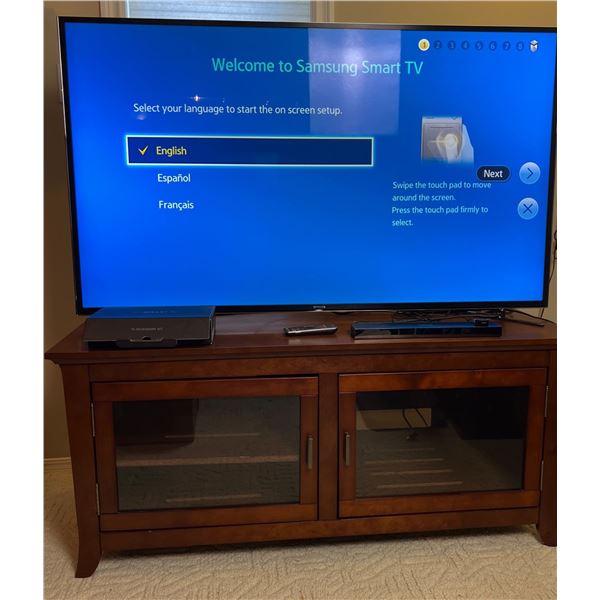 55" Samsung Smart TV and TV stand